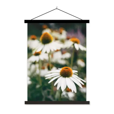 Produktbild von MuchoWow® Textilposter Blumen - Herbst - Botanisch 90x120 cm mit schwarzem Rahmen - Dekoration