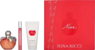 Produktbild von Edt Spray 80ml/Body Lotion 75ml/Edt Rollerball 10ml Nina Ricci Nina Giftset