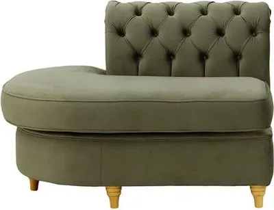 Produktbild von Chesterfield Modul - Abschlusselement rund, links (ECL)-Velluto 19-like oak
