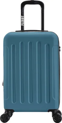 Produktbild von Flexot® Trolley - Handgepäck Koffer M Graublau – Aluminium-Teleskopstange, ABS-Hartschale, erweiterbar 20%, Größe M, 360° Rollen – Koffer, Rollkoffer, Bordcase, Suitcase, Luggage