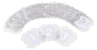 20 Tischkarten Hochzeit Party Nummern 1-20 Papier