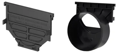 Produktbild von ACO Hexaline Ablaufset horizontal Zubehör Anschluß Entwässerungsrinne Ablauf Rinnen