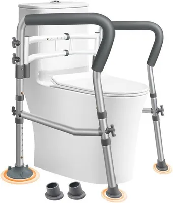 Produktbild von Famanu Toilettensitzerhöhung mit Armlehnen - Stabil und verstellbar