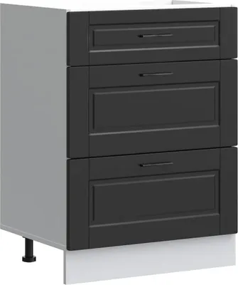 Immagine prodotto di Mobiletto da cucina "Porto" nero in legno ingegnerizzato
