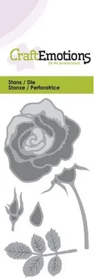 Produktbild von CraftEmotions Stanz- und Prägeschablone - Rose