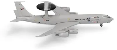 Image de Herpa 538299 - Boeing E-3F Sentry de l'Armée de l'air française, échelle 1/500 - Édition commémorative du 90e anniversaire - Neuf