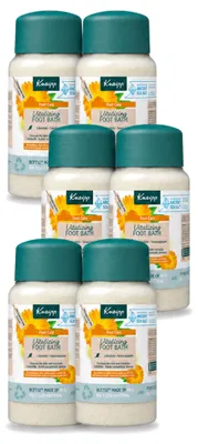 Productafbeelding van 6 x Kneipp Vitaliserende voetbadkristallen - Citrusgeur - 600 g - Voordeelverpakking - 6 stuks