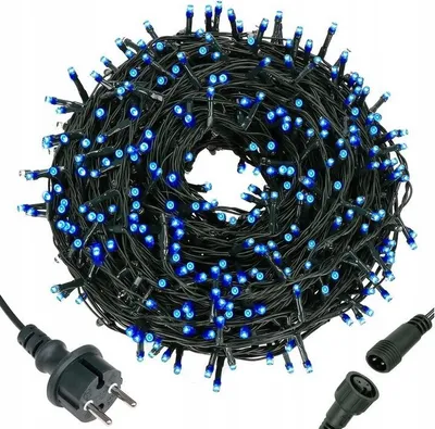 Obrázek produktu pro LED světelný řetěz - 41,5m, 500LED, IP44, modrá