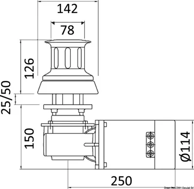 Produktbild von Italwinch Nestor Kappenwinde 1000 W 12 V - Osculati 02.412.11