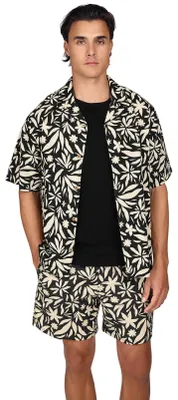 Produktbild von Brunotti Herren Sanni-Print Sommerhemd Feather Grey : L Größe: L