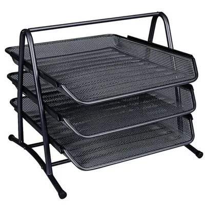 Produktbild von Zestaw Na Biurko Q-Connect Office Set Metalowy 5 Szufladek Czarny
