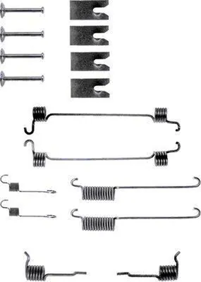 Produktbild von HELLA Zubehörsatz Bremsbacken 8DZ 355 200-301 Hinten für FORD Escort VI Schrägheck (GAL, AAL, ABL)