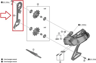 Immagine prodotto di Paracatena interno SHIMANO per RD-U8050 GS - 8050,