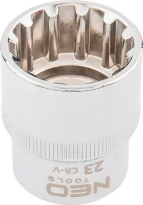 Produktbild von NEO TOOLS Steckschlüsseleinsatz 08-595 38mm Chrom-Vanadium-Stahl