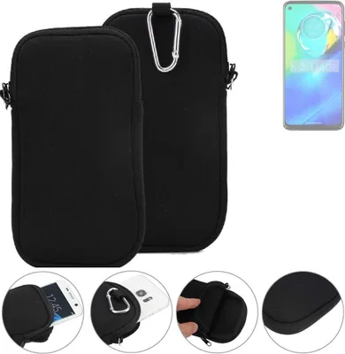 Produktbild von K-S-Trade Neopren-Hülle Handyhülle kompatibel mit Motorola Moto G Power 5G Schutzhülle Neoprenhülle Sleeve Schutz-Hülle Gürtel Tasche Case