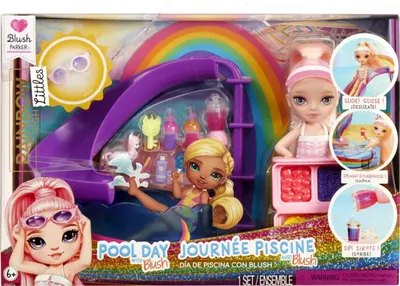 Image de Ensemble de jeux Rainbow High Pop Little Pool Day avec Blush