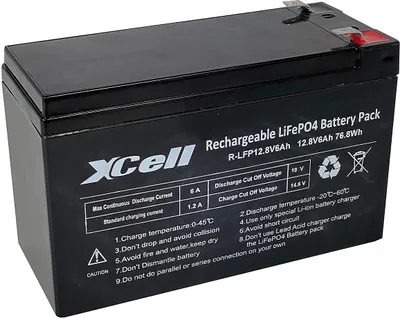 Immagine prodotto di XCELL LFP126, LiFePo4 Batterie 12,8V 6Ah