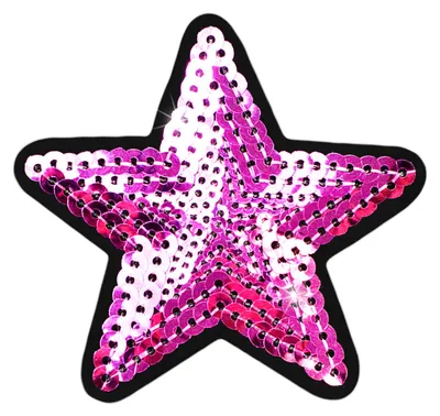 Pailettenaufbügler, Pailettenaufnäher, Aufbügler, Aufnäher, Flicken pink