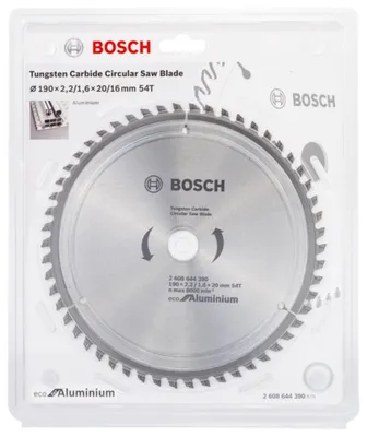 Zdjęcie produktu dla Tarcza tarczowa 190x2.2/1.6x20 ALU BOSCH