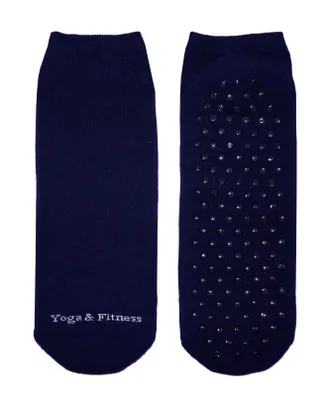 Produktbild von Herren Sport Socken mit ABS-Noppen aus Baumwolle Yoga und Fitness Marine Größe 43-46