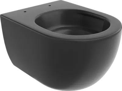 Image de Mexen Carmen Cuvette de WC Rimless Tornado, noir mat - 3388XX85T