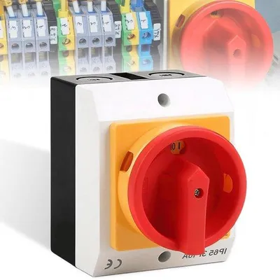 Obrázek produktu pro Jistič 16 A, 3pólový, otočný, kryt IP65