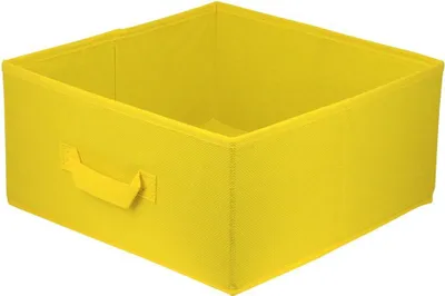 Image de Lavita Storage Box | Boîtes de rangement pliables 31 x 31 x 15 cm | Organiseur de tiroir Box| Systèmes de rangement pour vêtements | Rangement et organisation des vêtements | Jaune | 1 pièce
