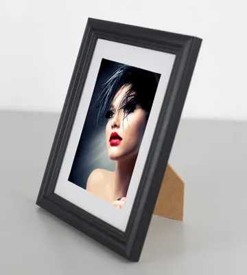 Produktbild von Artos Holz Bilderrahmen Acrylglas Plexi Lifestyle Foto Rahmen Collage Wanddeko Poster - Farbe: Schwarz | Format: 13x18