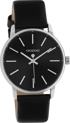 Produktbild von Oozoo Leder Damen Uhr Analog Quarzuhr Armband schwarz Timepieces D2UOC10724