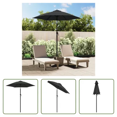 Immagine prodotto di The Living Store ombrellone antracite 200 x 224 cm alluminio