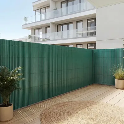 Immagine prodotto di Tappetino frangivista in PVC, modello "Hidden", per esterni, 90 x 300 cm, colore verde