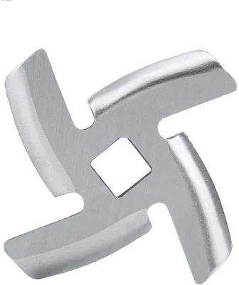 Immagine prodotto di Con piastra per carne macinata e lama (lunghezza 46 mm), acciaio grezzo, tritacarne