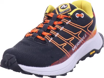 Produktbild von Merrell Herren Moab Flight Trailrunnigschuh Black/Sulphur 43,5