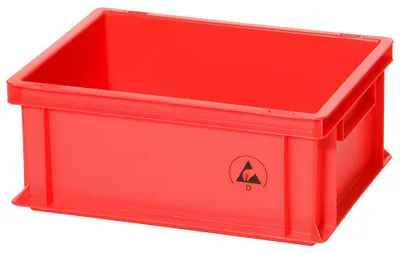 Obrázek produktu pro Warmbierův skladovací kontejner IDP-STAT, ESD, 400 x 300 x 170 mm, červený 5311.R.14
