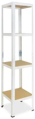 Immagine prodotto di shelfplaza HOME 200x50x50 cm scaffale pesante in bianco con 4 ripiani e 175 kg di portata per ripiano