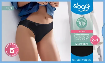 Produktbild von Sloggi Jazzpants 24/7 Microfibre schwarz 3er Pack Gr. 42
