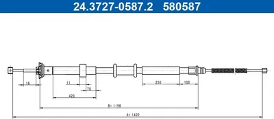 Zdjęcie produktu dla Linka Ham. Ręcz. Fiat T. 500/500 C 0,9-1,2/1,3 D 07- Le