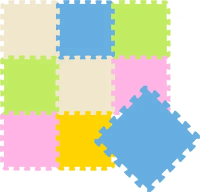 Zdjęcie produktu dla 9-częściowa mata do układania puzzli dla dzieci od zera - mata do raczkowania 30x30