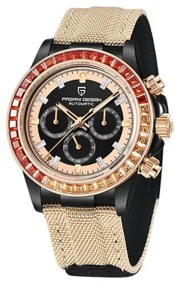 Immagine prodotto di Orologio da uomo Pagani Design Immix, movimento meccanico, cronografo, color beige