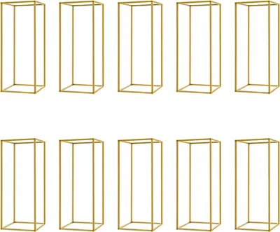 Produktbild von Blumenstand, modernes Design, einfache Montage, Gold, M