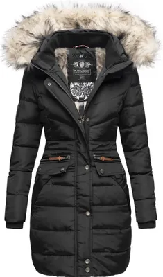 Navahoo Paula Winter Steppmantel Schwarz 38