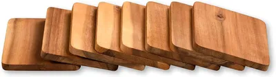 8 Racletteplankjes aus Acaciaholz, 10 x 8 cm, Untersetzer