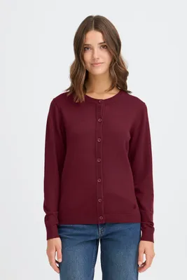 Produktbild von OXMO OXAIDA Damen Strickjacke Feinstrick Cardigan regular fit