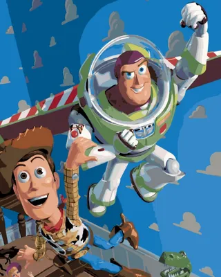 Produktbild von Gemälde BY NUMBERS MIT RAHMEN Gemälde - Toy Story 40x50 cm