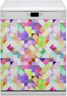 Obrázok produktu pre Magnetická fólia na magnety do umývačky riadu Magnet do umývačky riadu 60x80 cm dekor - farebná mozaika
