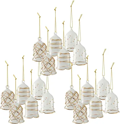 Produktbild von Villeroy & Boch Winter Collage Accessoires Glasglocke gold 18 tlg.