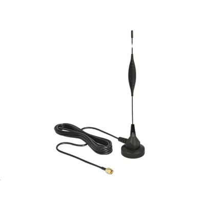 Produktbild von DeLOCK 12422, 5 dBi, 0.824 - 0.96 / 1.71 - 2.17 GHz, 50 Ohm, Omnidirektionale Antenne, SMA, Männlich