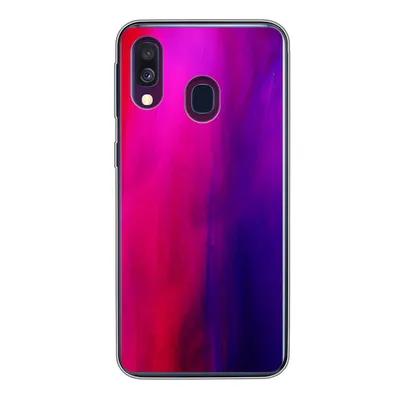 Produktbild von MuchoWow® Handyhülle Schutzhülle Hülle für Samsung Galaxy A40 Färben - Rosa - Lila - Abstrakt Silikon Softcase Handy Hülle - Handy-Tasche
