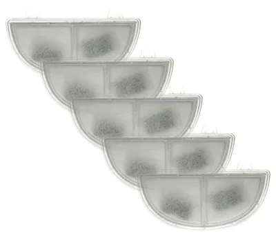 Produktbild von vhbw 5x Filter kompatibel mit HomeRunPet CF2, WF20 Trinkbrunnen für Katzen, Hunde - Filterelement mit Rahmen
