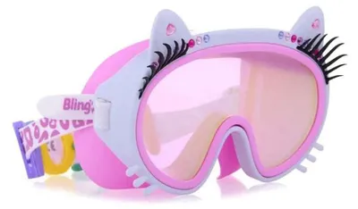 Immagine prodotto di Bling2o Clawdia, occhialini da nuoto rosa, per bambini, rosa, taglia unica